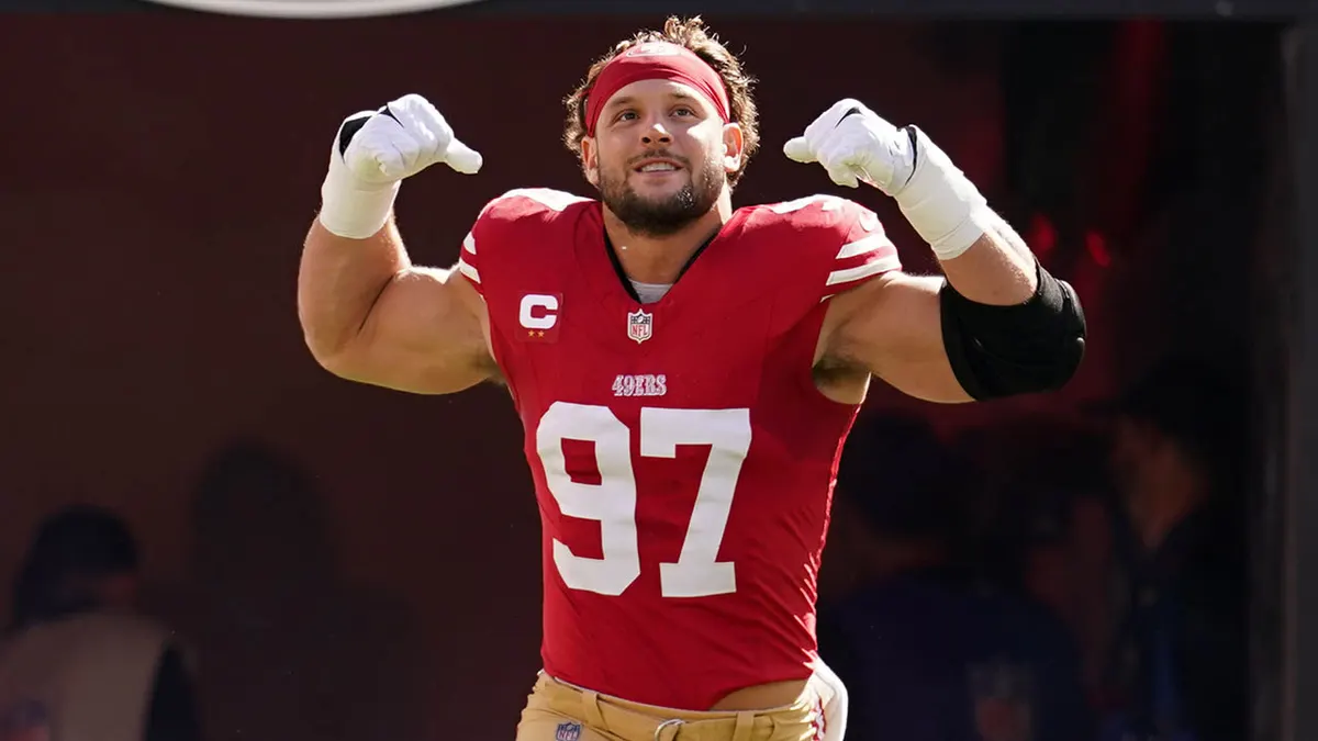 49ers Star Nick Bosa Sparks Controversy with MAGA Hat Stunt After Cowboys Win – Mom Cheryl Backs Him Up