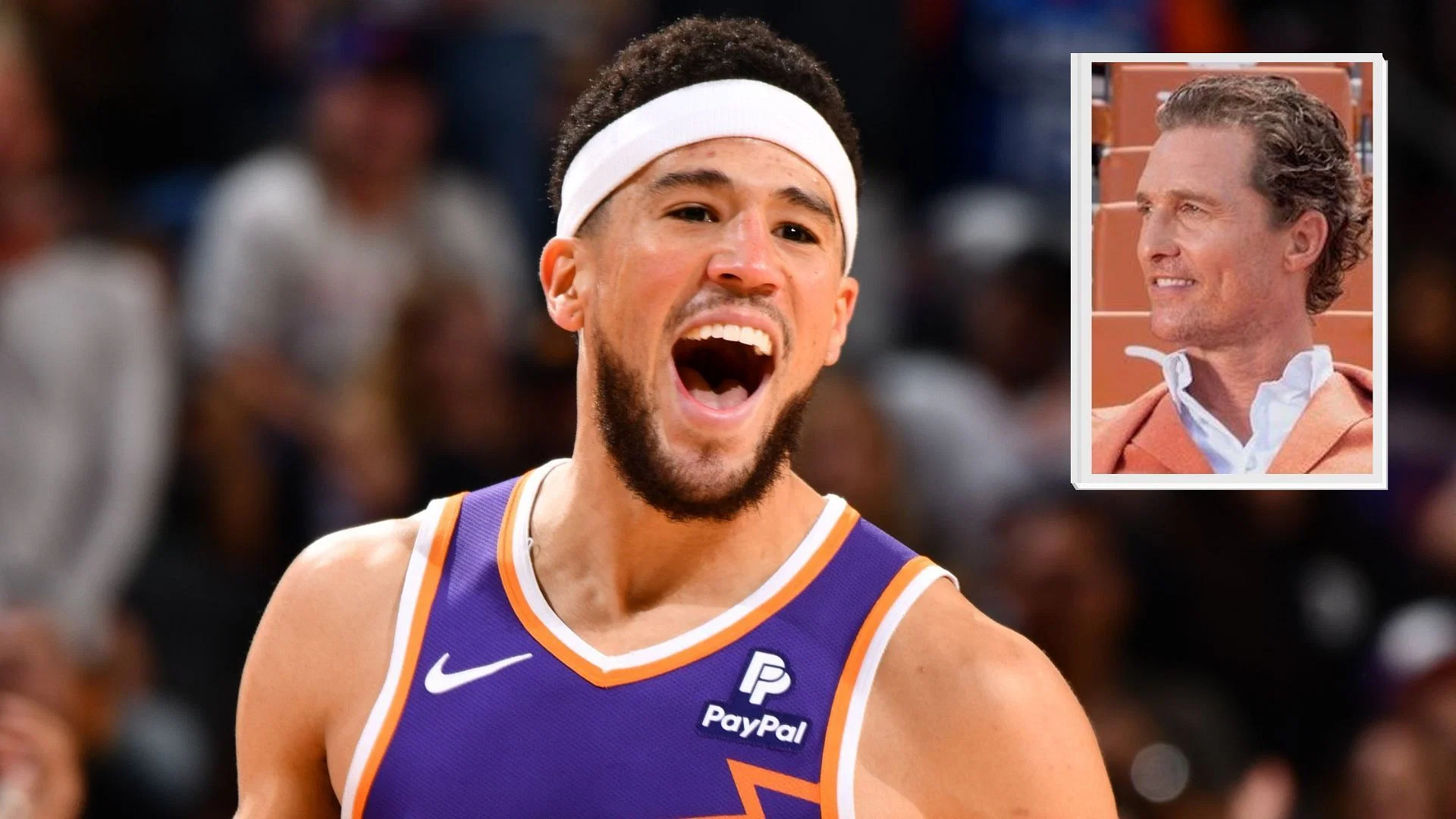 Devin Booker Catches Up with Matthew McConaughey During Texas vs. Georgia Game: See Their Sideline Chat