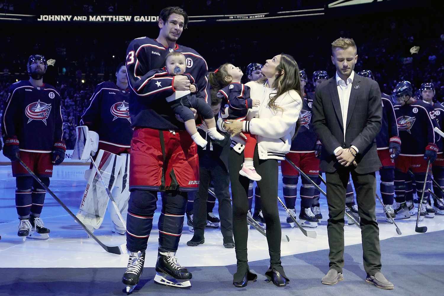 Emotional Tribute: Johnny Gaudreau’s Family Walks Blue Carpet at Columbus Blue Jackets' Kids Event