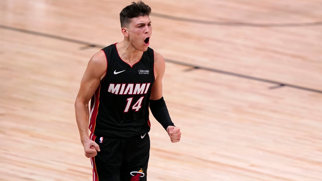 NBA Game Turns Wild: Tyler Herro Reacts to Unexpected Fight in Crowd During Miami Heat's Preseason Victory