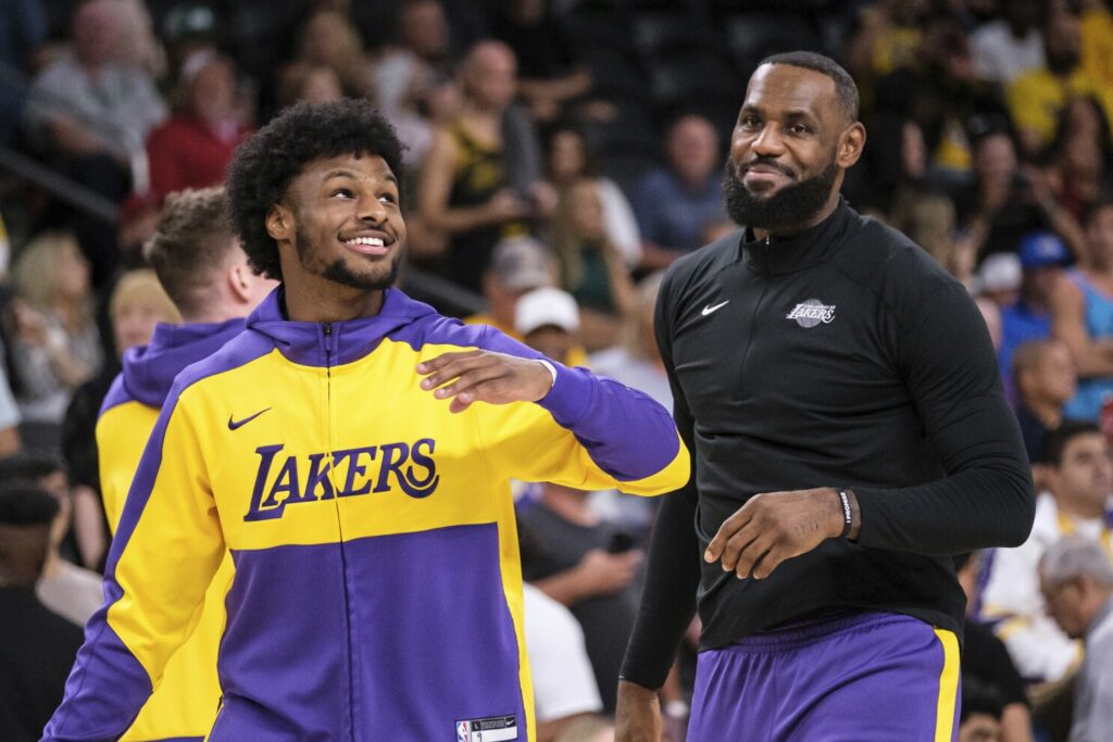 Rookie Spotlight: Bronny James Shines in Lakers Preseason, Despite Team’s Heavy Loss to Warriors