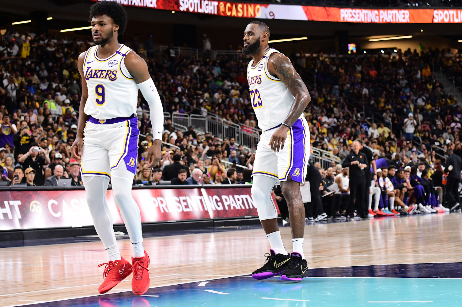 Rookie Spotlight: Bronny James Shines in Lakers Preseason, Despite Team’s Heavy Loss to Warriors