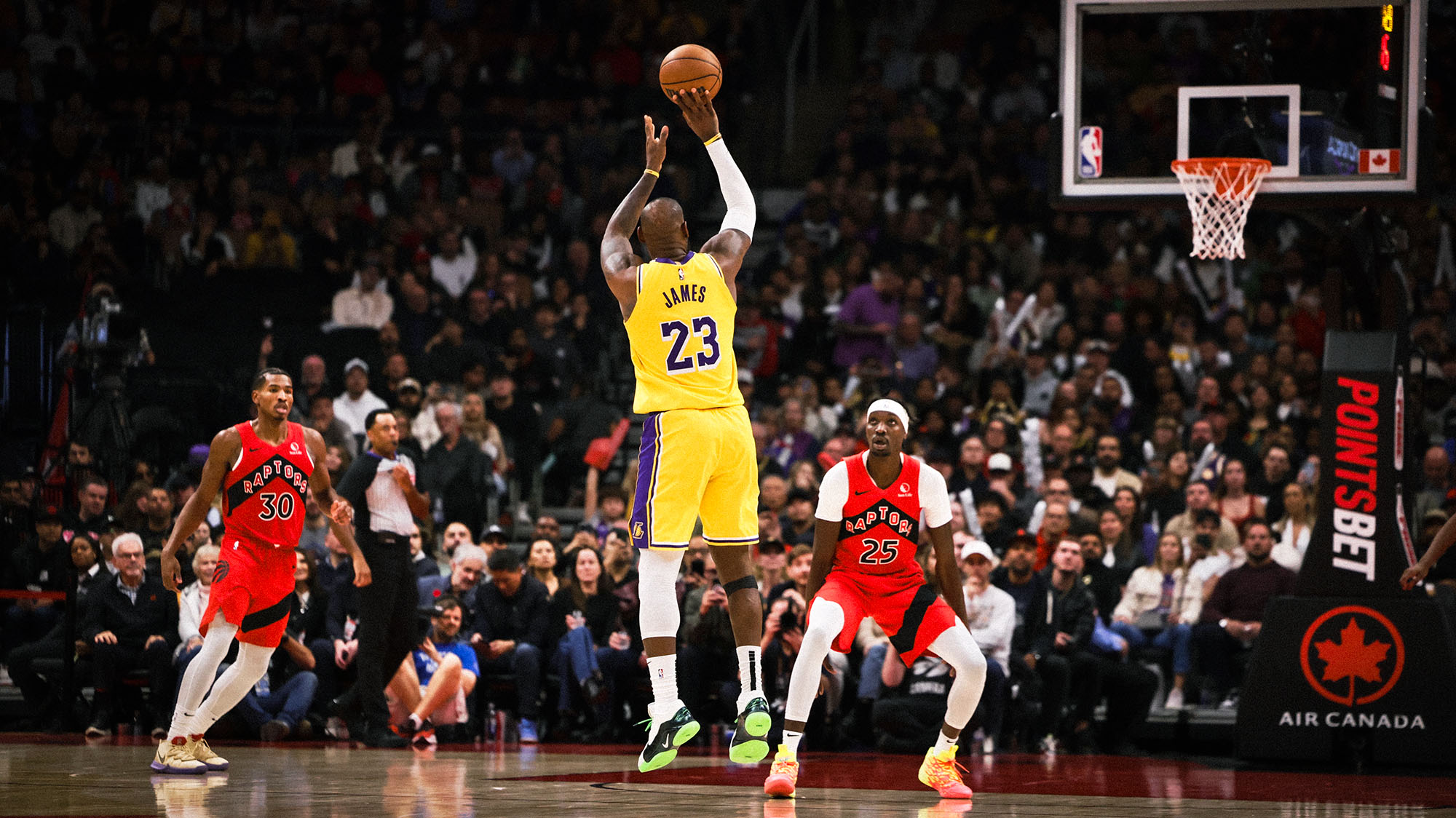 LeBron James Stuns Fans with Epic Full-Court Shot Before Lakers vs. 76ers Game