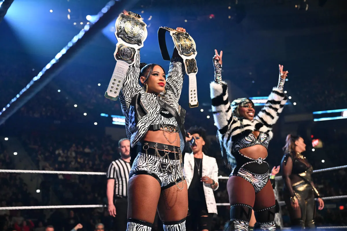 Naomi Teams Up with Bianca Belair to Win WWE Tag Team Title, Dedicates Their Victory to Jade Cargill