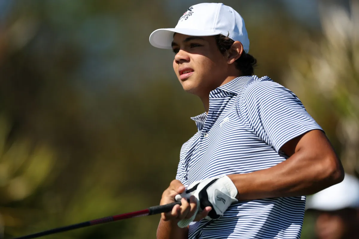 Teen Golf Sensation Charlie Woods Hits First Ace at PNC Championship with Dad Tiger Cheering On