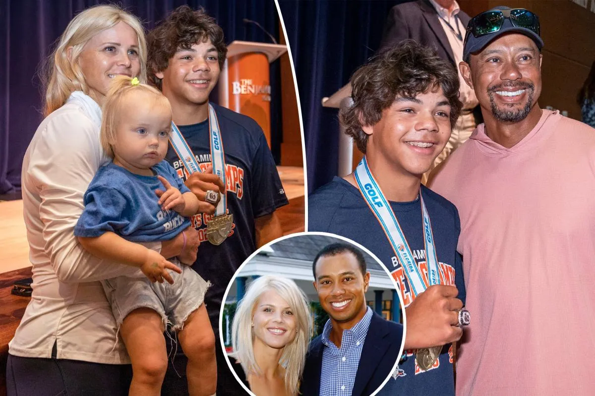 Tiger Woods Cheers On Son Charlie at Big Golf Match With Ex-Wife Elin Cheering Alongside