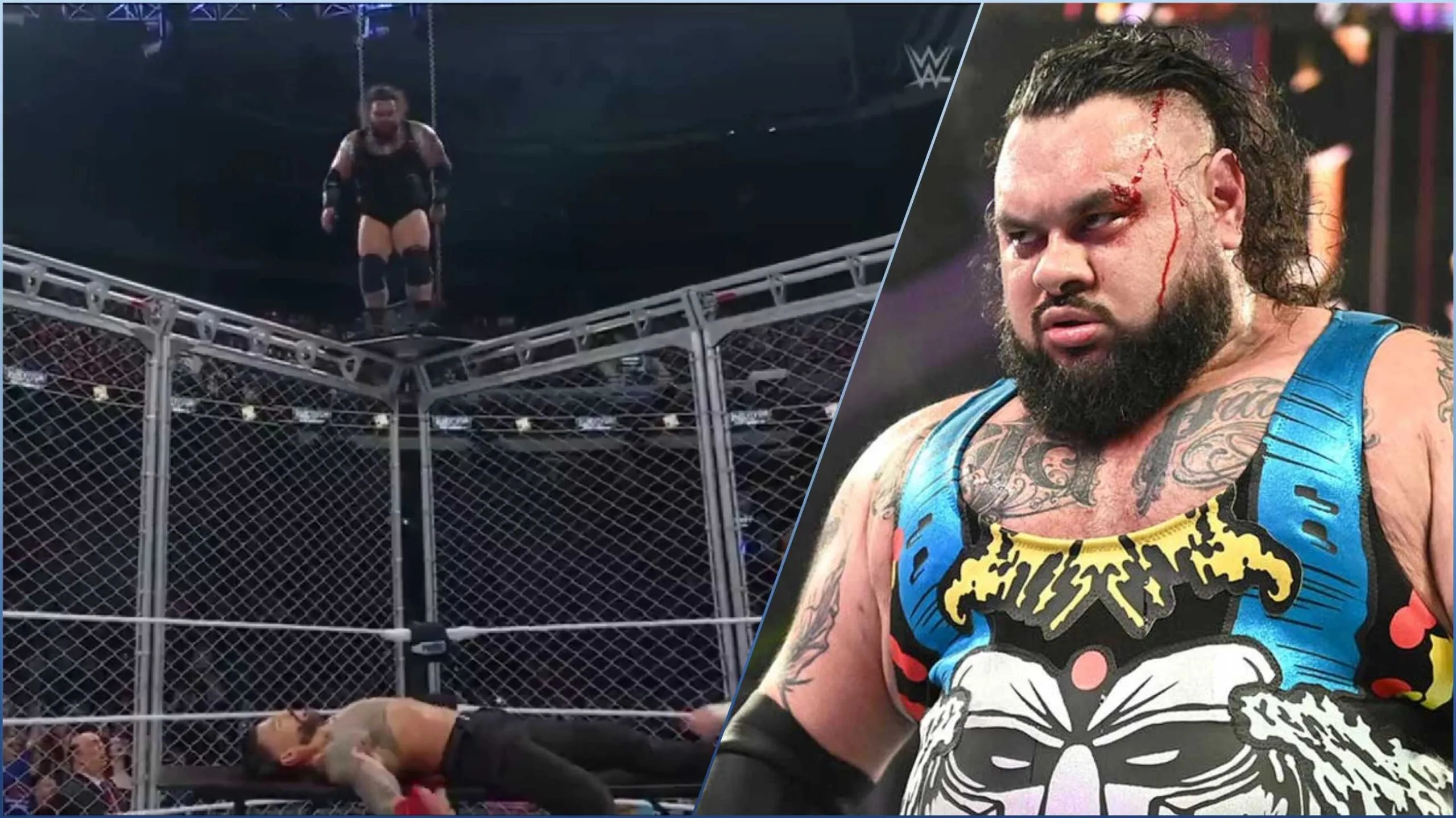 Wrestling Shock: Bronson Reed's Daring Cage Jump at WWE WarGames Ends in Injury