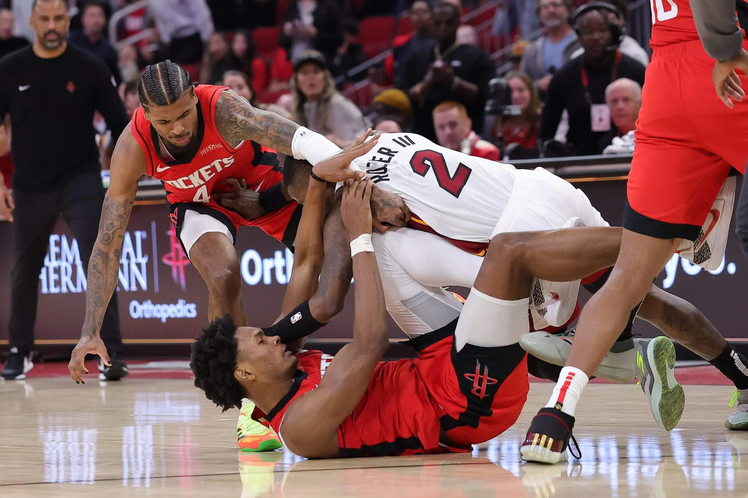 NBA Drama Unfolds: Amen Thompson and Terry Rozier Suspended After Rockets vs Heat Game Brawl