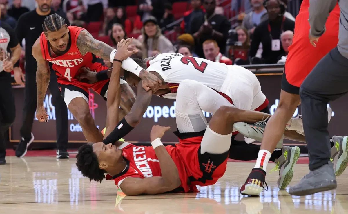 NBA Drama Unfolds: Rockets and Heat Players Face Suspensions After On-Court Scuffle in Miami