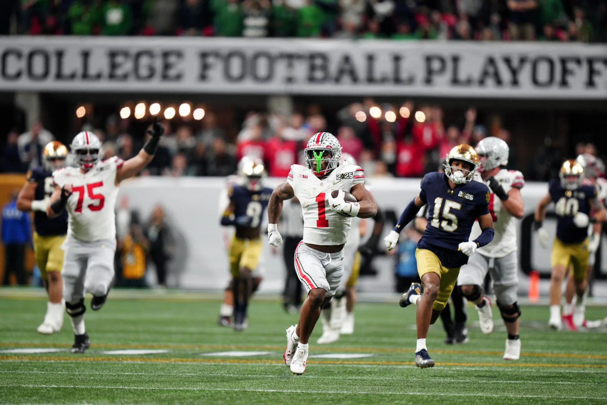 Ohio State Wins First National Title in a Decade After Thrilling Victory Over Notre Dame in Historic Playoff Game