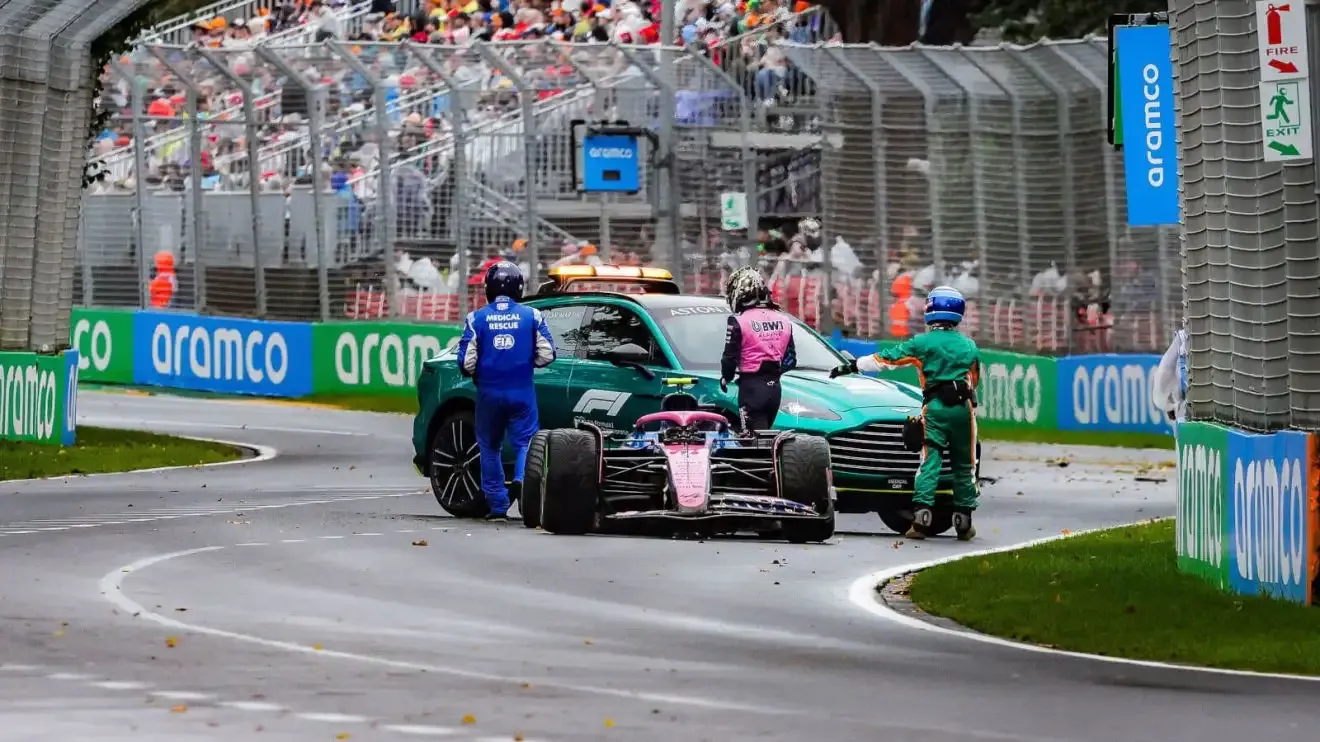 F1 Drama Unfolds: Rookie Driver Breaks Down After Crash at Australian Grand Prix