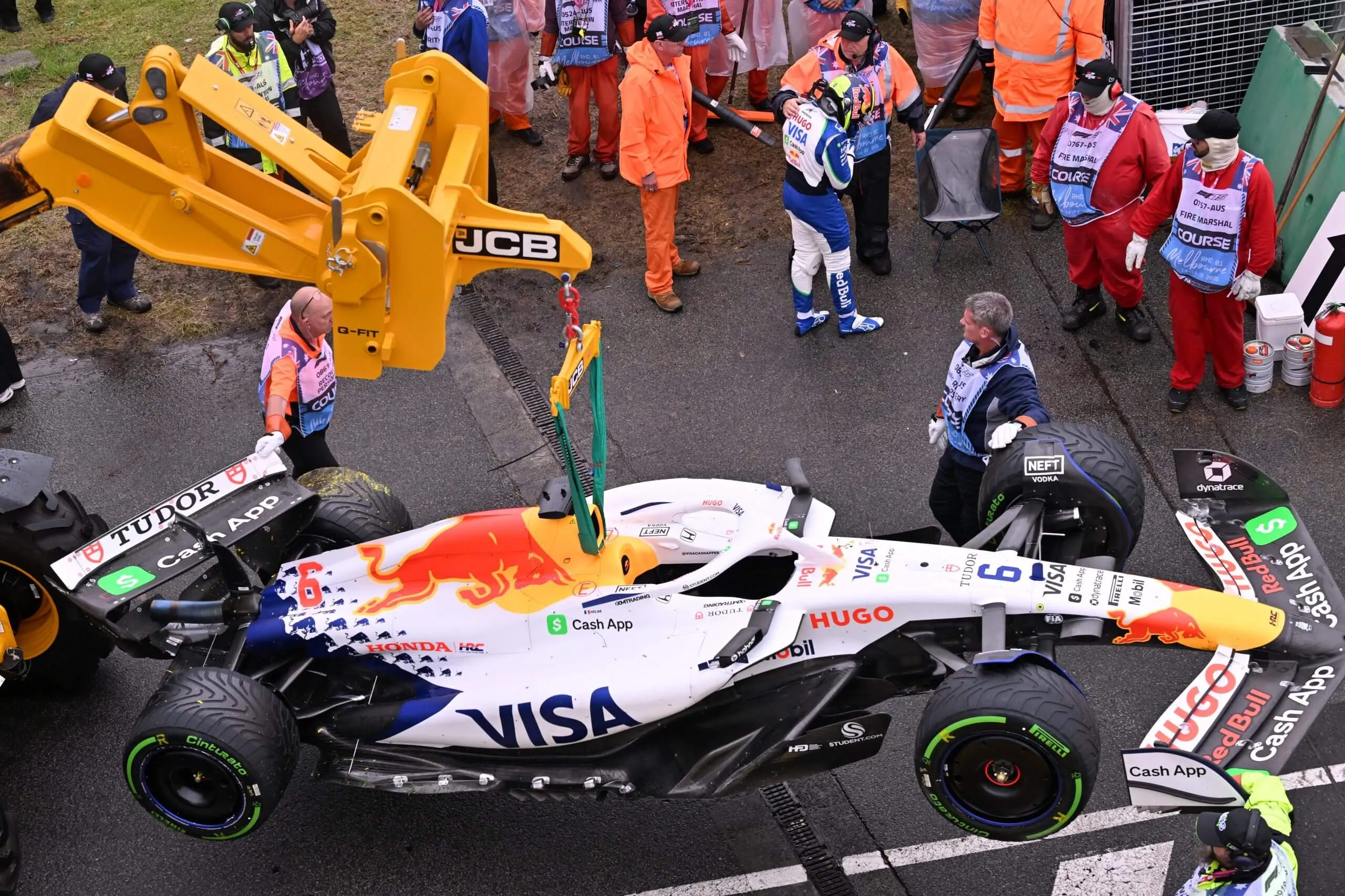 F1 Drama Unfolds: Rookie Driver Breaks Down After Crash at Australian Grand Prix