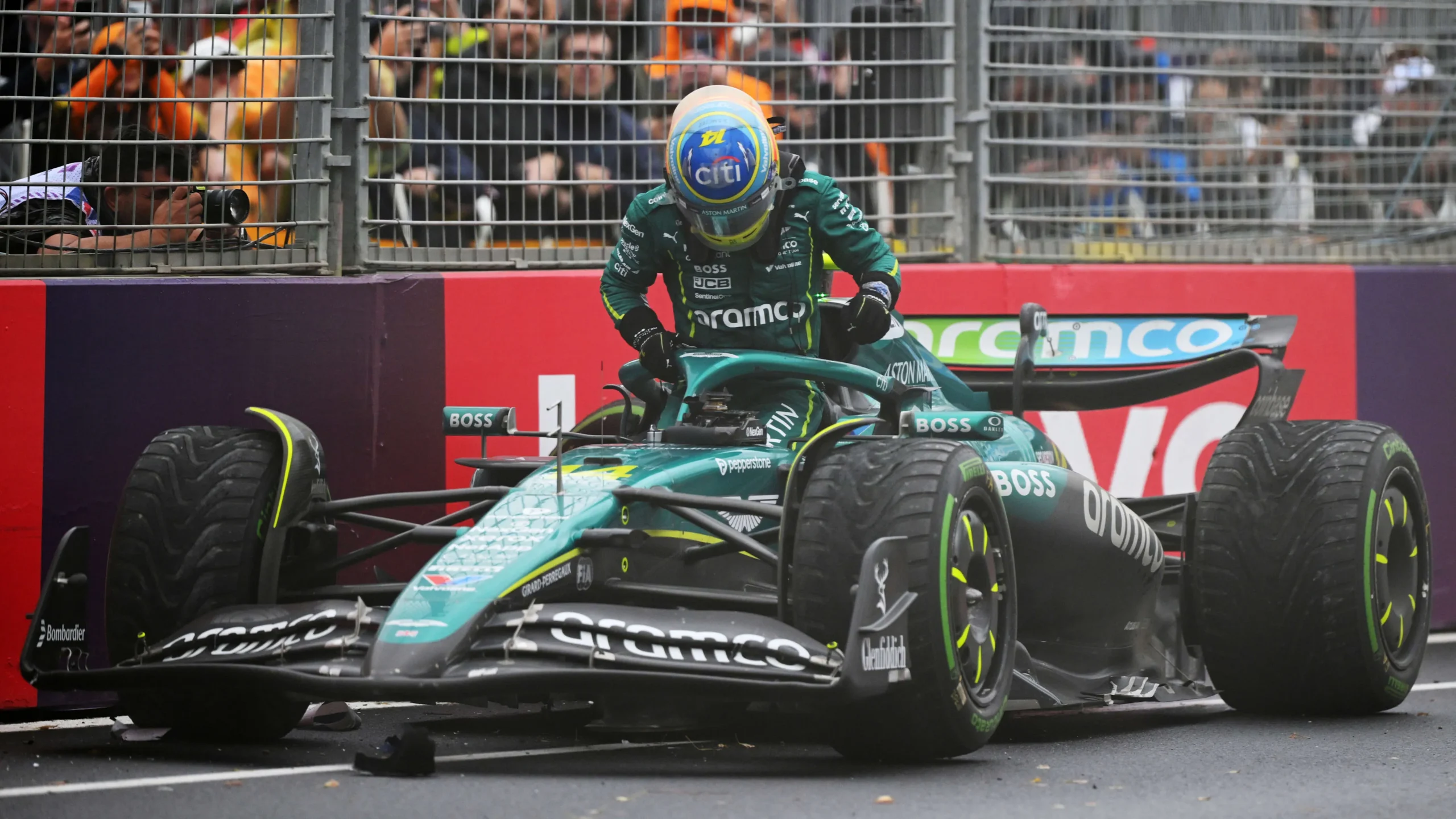 F1 Drama Unfolds: Rookie Driver Breaks Down After Crash at Australian Grand Prix